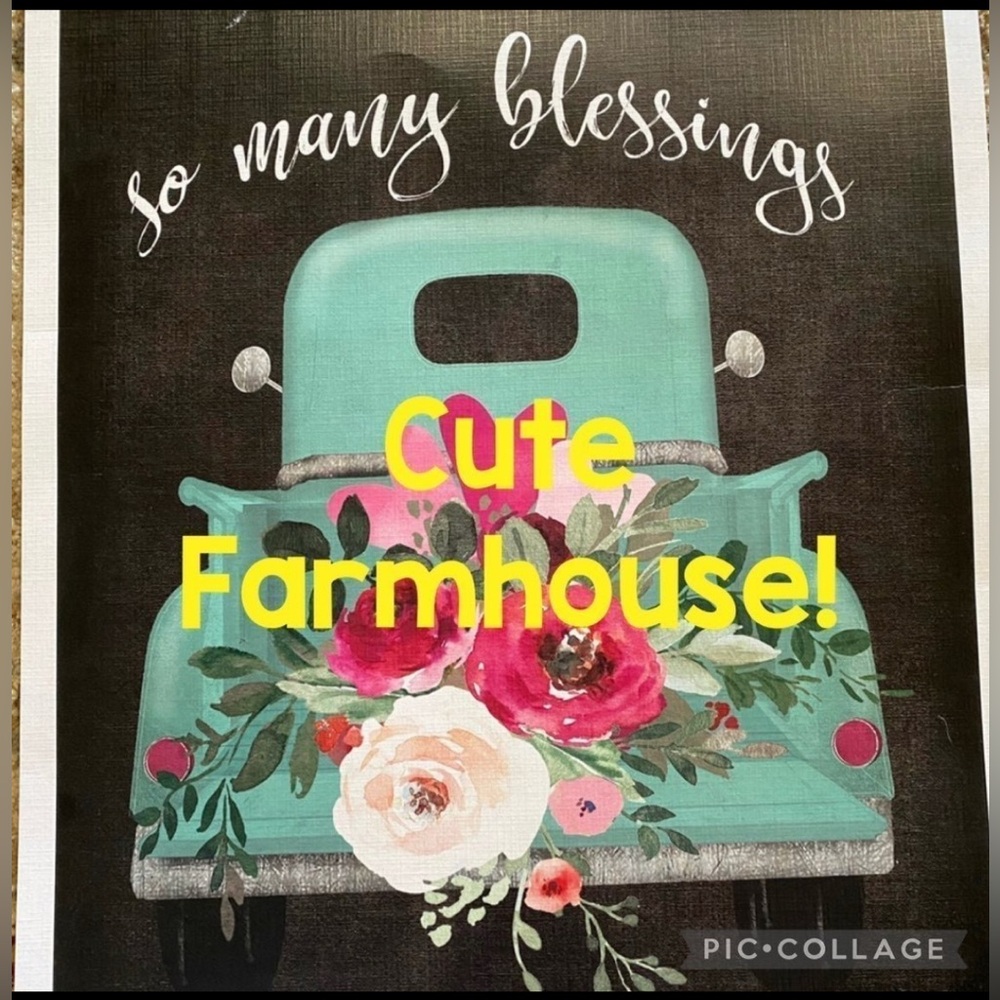 12"x15"  "So Many Blessings" Farm Truck poster/picture/sign